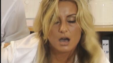 In the office, the secretary bends over and the boss falls for it.