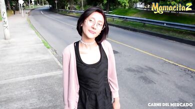 Carne Del Mercado - Nerdy Petite Colombiana Picked Up And Fucked Hard