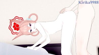 Akeshiro Rumi (Young) and I have intense sex in the bedroom. - Blue Archive Hentai