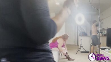 SluttyBBWs - BTS with BBW redhead slut Julie Ginger
