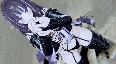 Scream Hentai MMD | Elf VTuber Outfit Change Until Nude