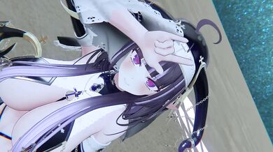 Scream Hentai MMD | Elf VTuber Outfit Change Until Nude
