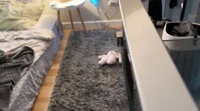 Pussy prank ended swallowing cum. Put her vibrating ,while cute relax