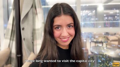 The beauty offered the waiter a train ride with her and anal sex