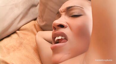 Big tits beauty Jordin Skye throws her amazing ass on a big black cock.