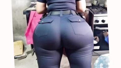 big-bootied woman with a rich, bouncy backside.