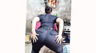 big-bootied woman with a rich, bouncy backside.