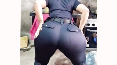 big-bootied woman with a rich, bouncy backside.