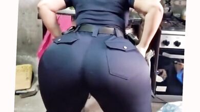 big-bootied woman with a rich, bouncy backside.