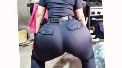 big-bootied woman with a rich, bouncy backside.