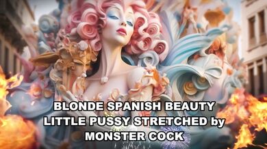 Mina Von D Blonde Spanish Beauty Little Pussy Stretched By Monster Cock – Immoral Productions 4K