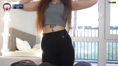 Step-sister got ready for a date. But I fucked her first