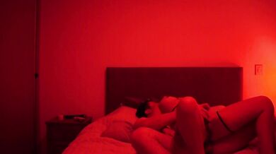 After office with my coworker - she rides me and moans a lot