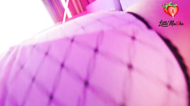 Easter hopping of a sweet skinny brunette on a thick cock dressed as a cute bunny