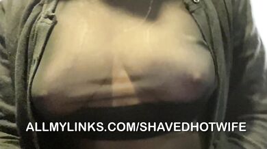 Sheer tops reveal steamy walking tease