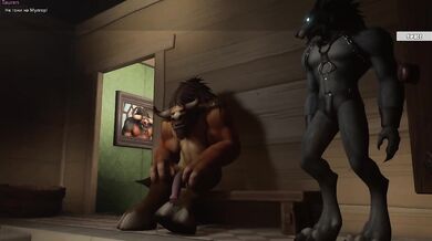 A draenei girl was caught and fucked by monsters. 3D Hentai Game