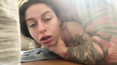 Amateur Bathroom Hookup - Horny Whore Gets Pussy Pounded & Mouthful of Cum - Chloe Kreams, Steve Rickz