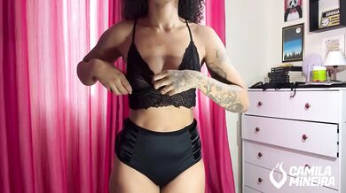 TRY NOT TO CUM!! TRYING ON DARING LINGERIE - TRY ON
