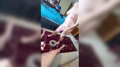 Dirty Blonde MILF Enccourages Her Man With Funny Dirty Talk