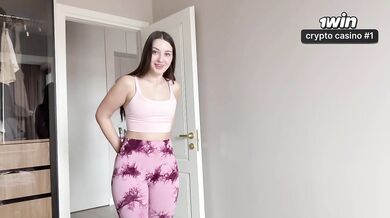 Hot Stepsister Showed Off Me Her New Leggings But There Was a Hole On Her Ass and I Totally Ripping them and Fuck Her