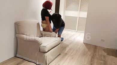 Donna a single mom caught in wild pussy rush