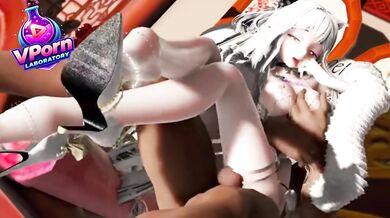 Snow Girl gets fucked hard by the Muscular Masked Black Guy