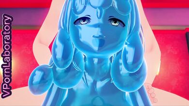 Double penetration: Nerds fuck slime girl