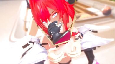 Arknights Endfield - Laevatein Footjob Tease Turns into Rough Wall Sex | 3D Hentai Animation
