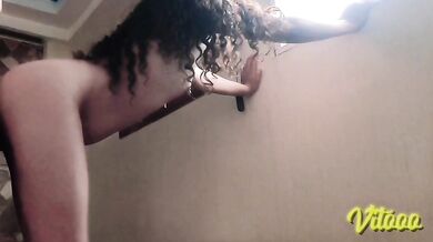 My friend fucks like a slut, she loves it when semen falls on her