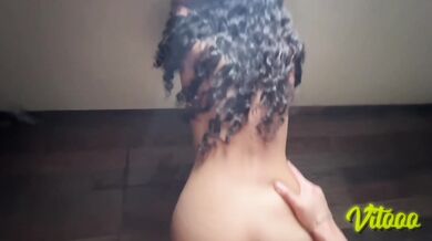 My friend fucks like a slut, she loves it when semen falls on her