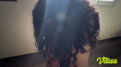 My friend fucks like a slut, she loves it when semen falls on her