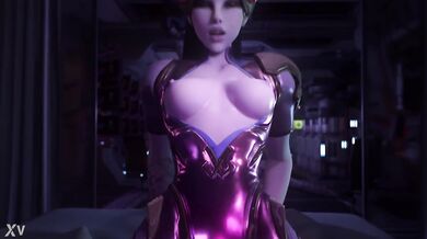 widowmaker es follada de cowgirl con traje