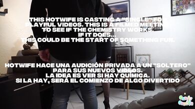Hotwife auditions a fan for her upcoming videos, ends with a double creampie