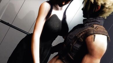 Nyotengu x Cloud Temptation in the Elevator Shared Version