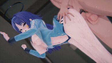 [Blue Archive] "Seminar Scandal" - Thicc Thigh Yuuka: POV Sandwich DP & Tied Up (4K/60FPS)