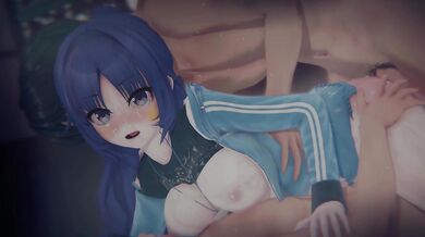 [Blue Archive] "Seminar Scandal" - Thicc Thigh Yuuka: POV Sandwich DP & Tied Up (4K/60FPS)