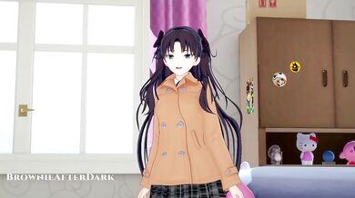 Rin Tohsaka Hard Sex With Footjob and Blowjob