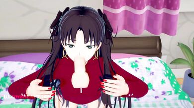 Rin Tohsaka Hard Sex With Footjob and Blowjob