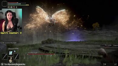 Squirting Every Time I Lose On Elden Ring - Ends w/ Anal Creampie and Ass To Mouth