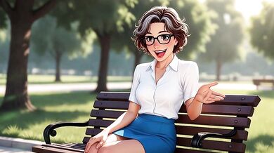 NUDE SEXY FOTOSHOOTING in the park with Mrs. MALONE