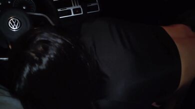 Mamada en el auto - conductor de uber - casero amateur