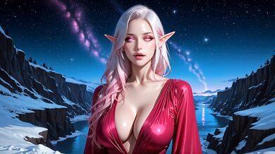 Icy Frost Elf Thaws Her Frozen Pussy on Warm Thick Dick