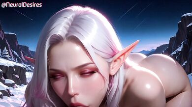 Icy Frost Elf Thaws Her Frozen Pussy on Warm Thick Dick