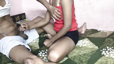 School teacher at home cute girl