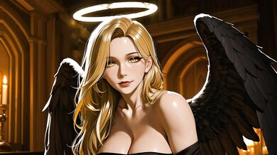Heavenly Angel Slut Gets Her Wings Spread & Tight Holy Pussy Fucked Raw