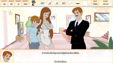 He Cums On His Sexy Step Mom's Ass While Oiling Her Body From The Back(18+) - Milftoon Gameplay Part3