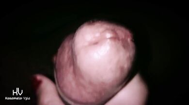 My wife gives a delicious handjob in close-up