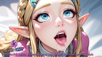 Princess Zelda Deepthroats Your cock. Insane Blowjob | ASMR Moaning & Sucking
