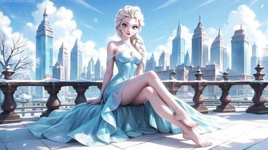 Elsa shameless sex in the middle of the street