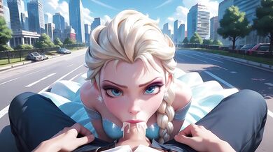 Elsa shameless sex in the middle of the street